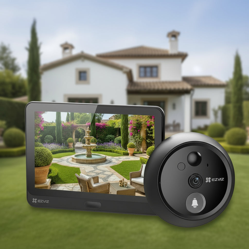 EZVIZ HP4 - Judas Connecté Intelligent Wi-Fi | Écran HD 4.3" | Vision Nocturne